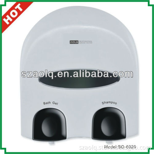 Latest durable liquid twin soap dispenser mounting with pump lifetime 300,000 times